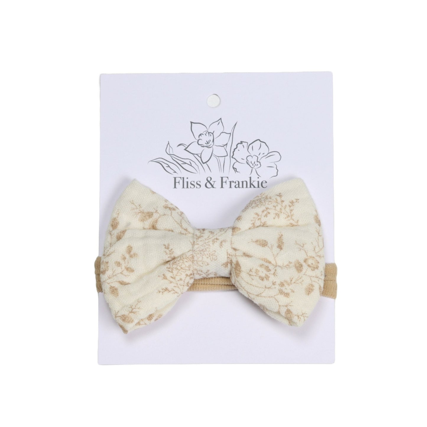 Fliss & Frankie Muslin Bow Headbands