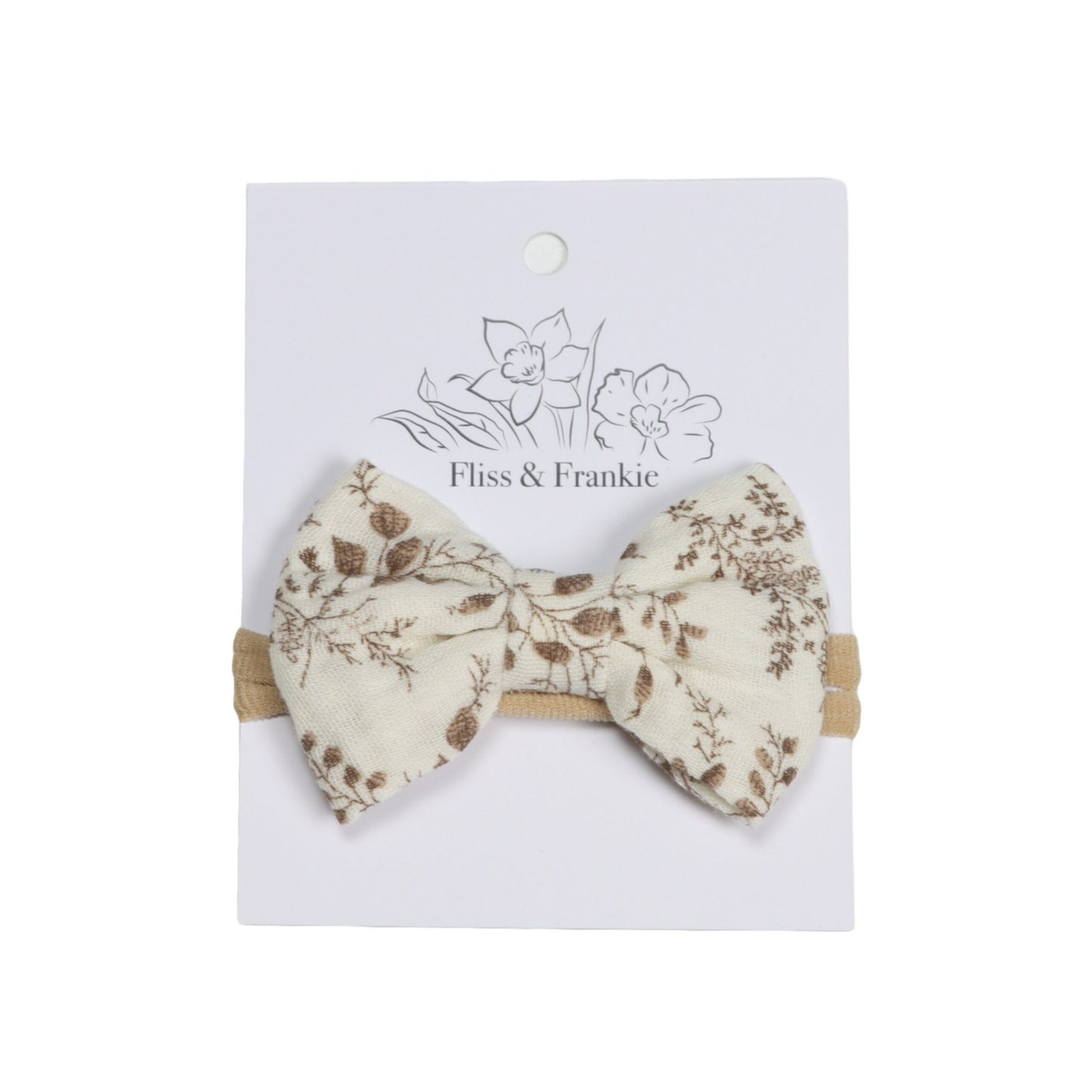 Fliss &amp; Frankie Muslin Bow Headbands