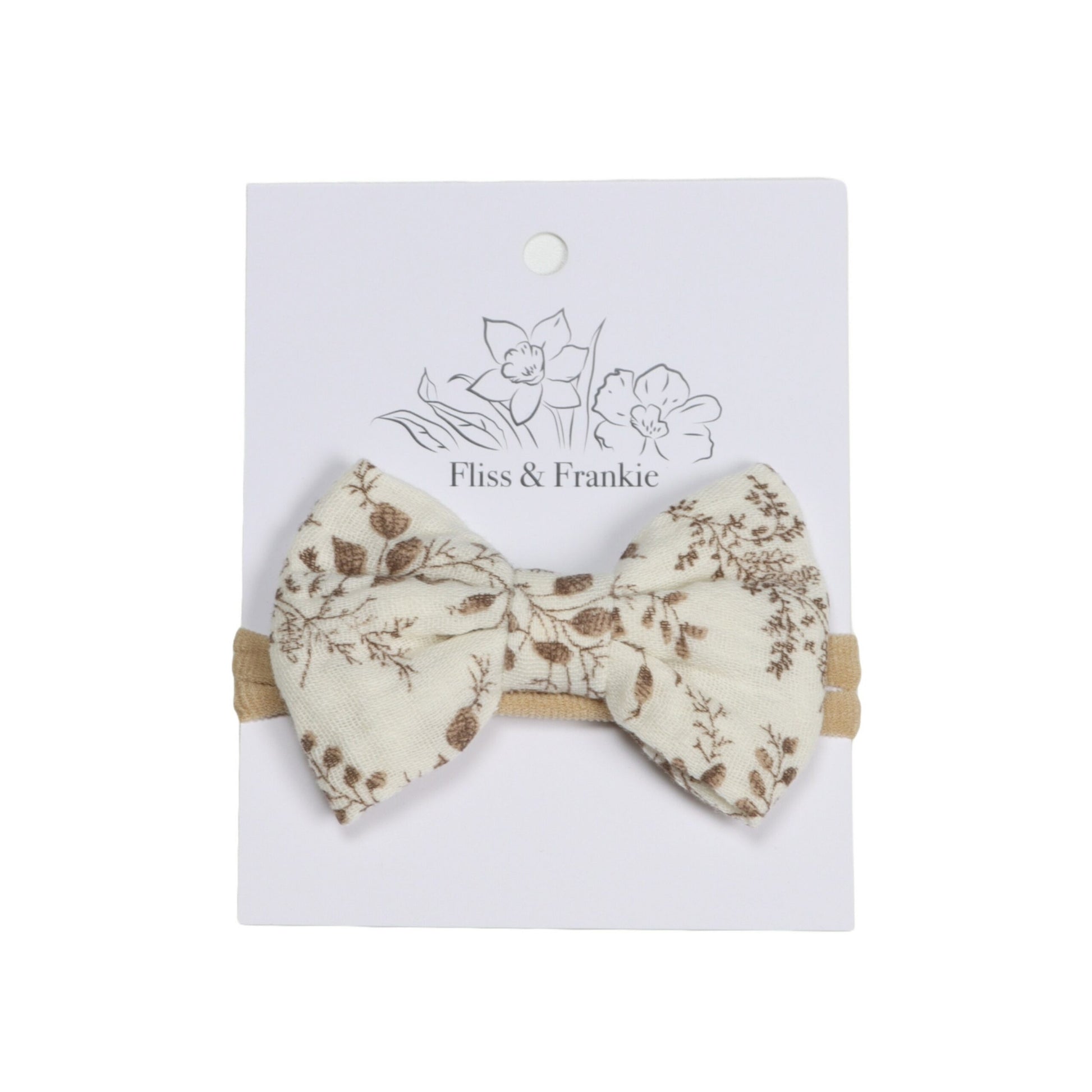 Fliss &amp; Frankie Muslin Bow Headbands