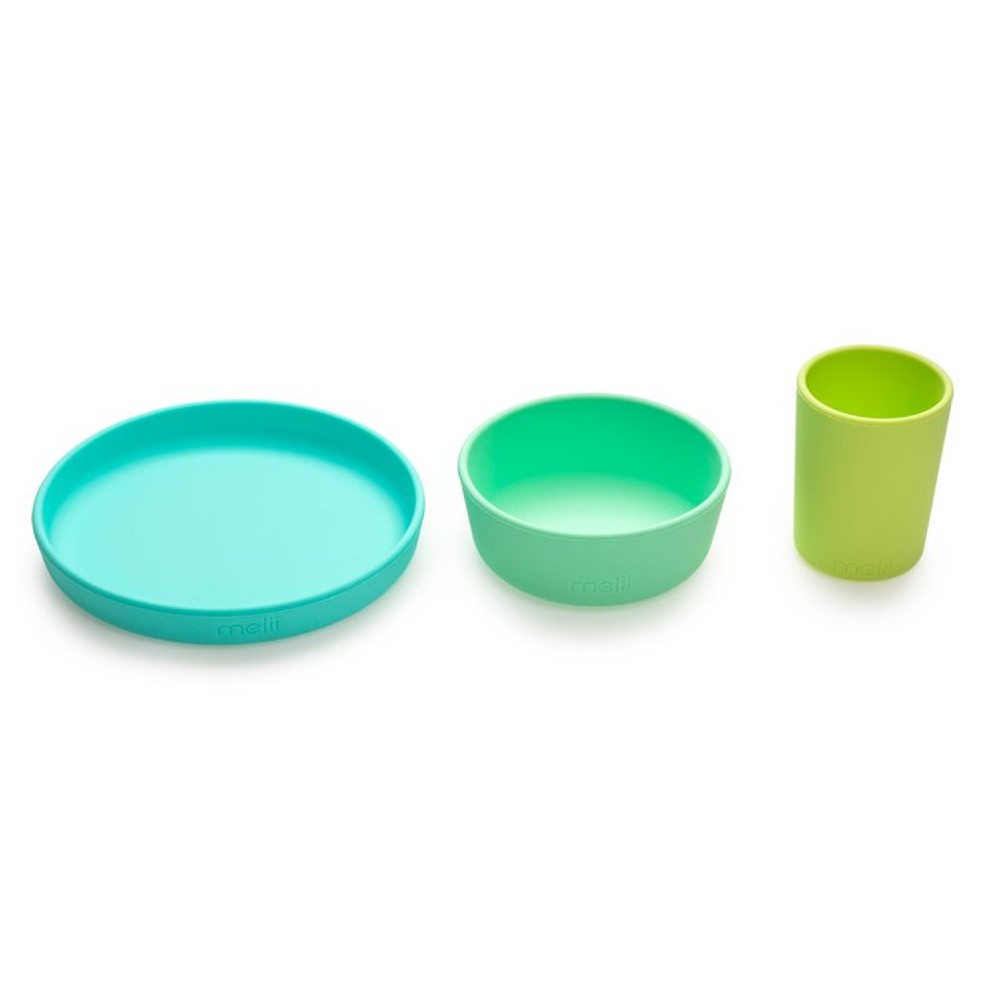 Melii 3 Piece Silicone Feeding Set