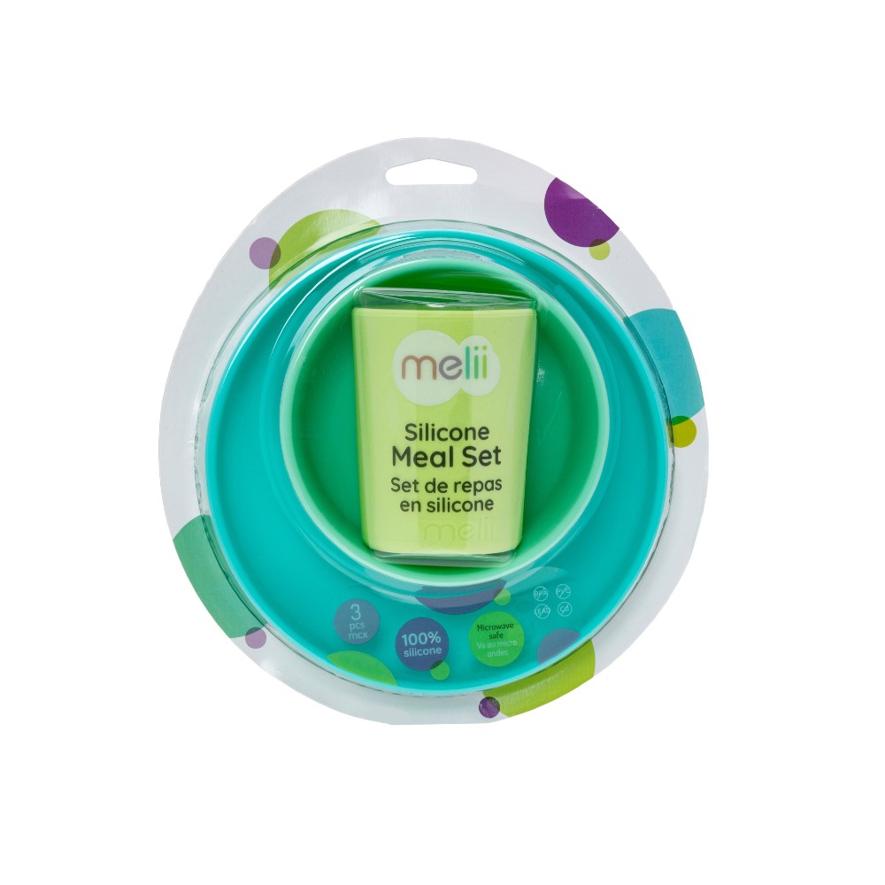 Melii 3 Piece Silicone Feeding Set