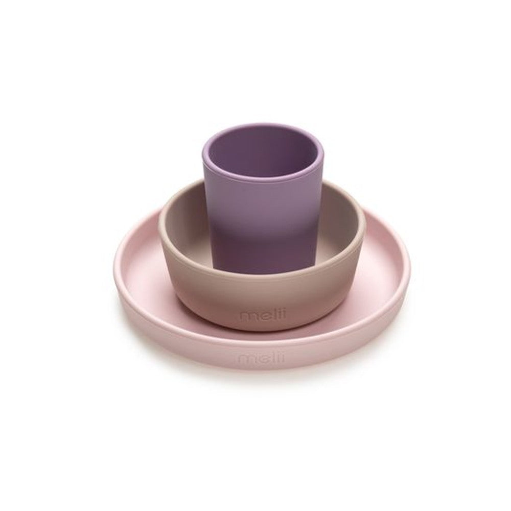 Melii 3 Piece Silicone Feeding Set