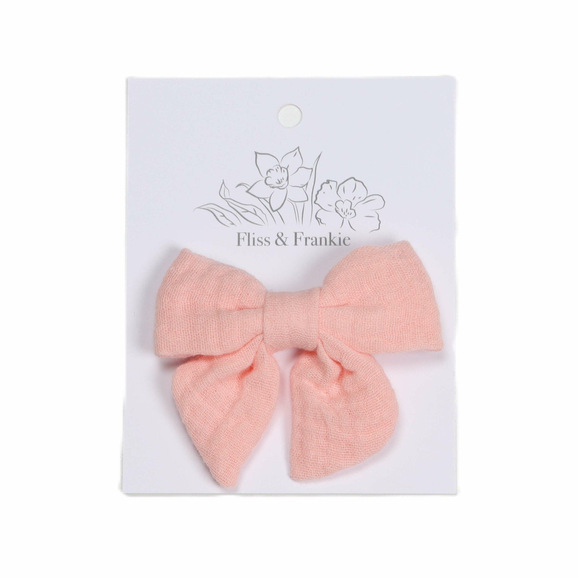 Fliss and Frankie Muslin Tie Bow Clip