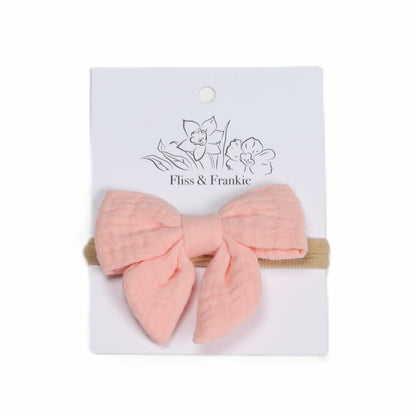 Fliss and Frankie Muslin Tie Bow Headband