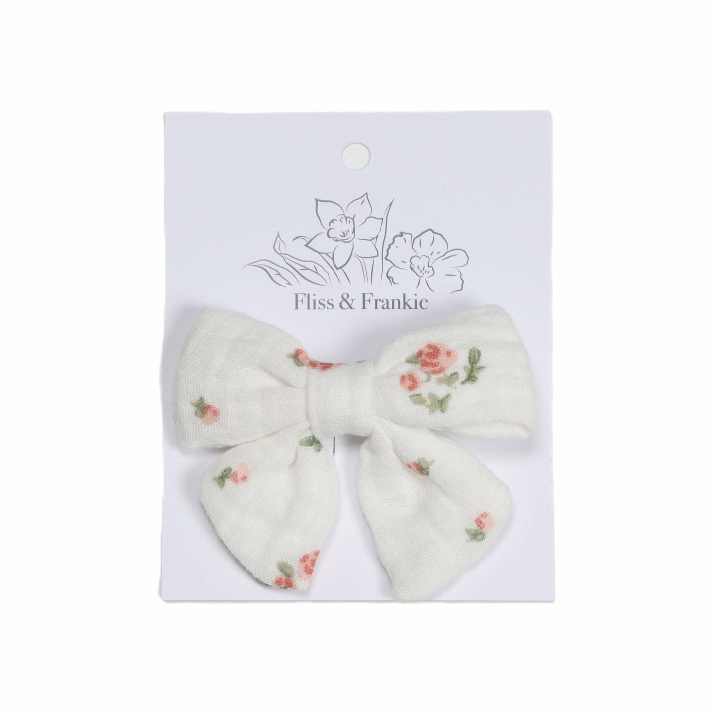 Fliss and Frankie Muslin Tie Bow Clip
