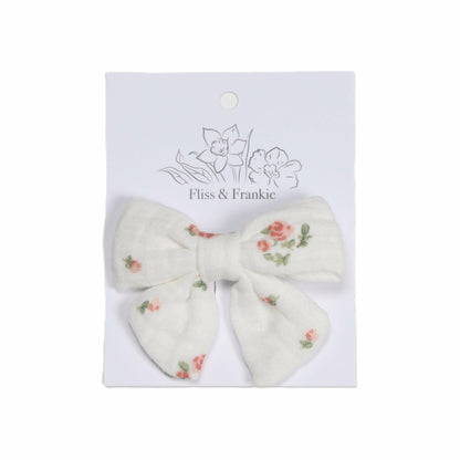 Fliss and Frankie Muslin Tie Bow Clip