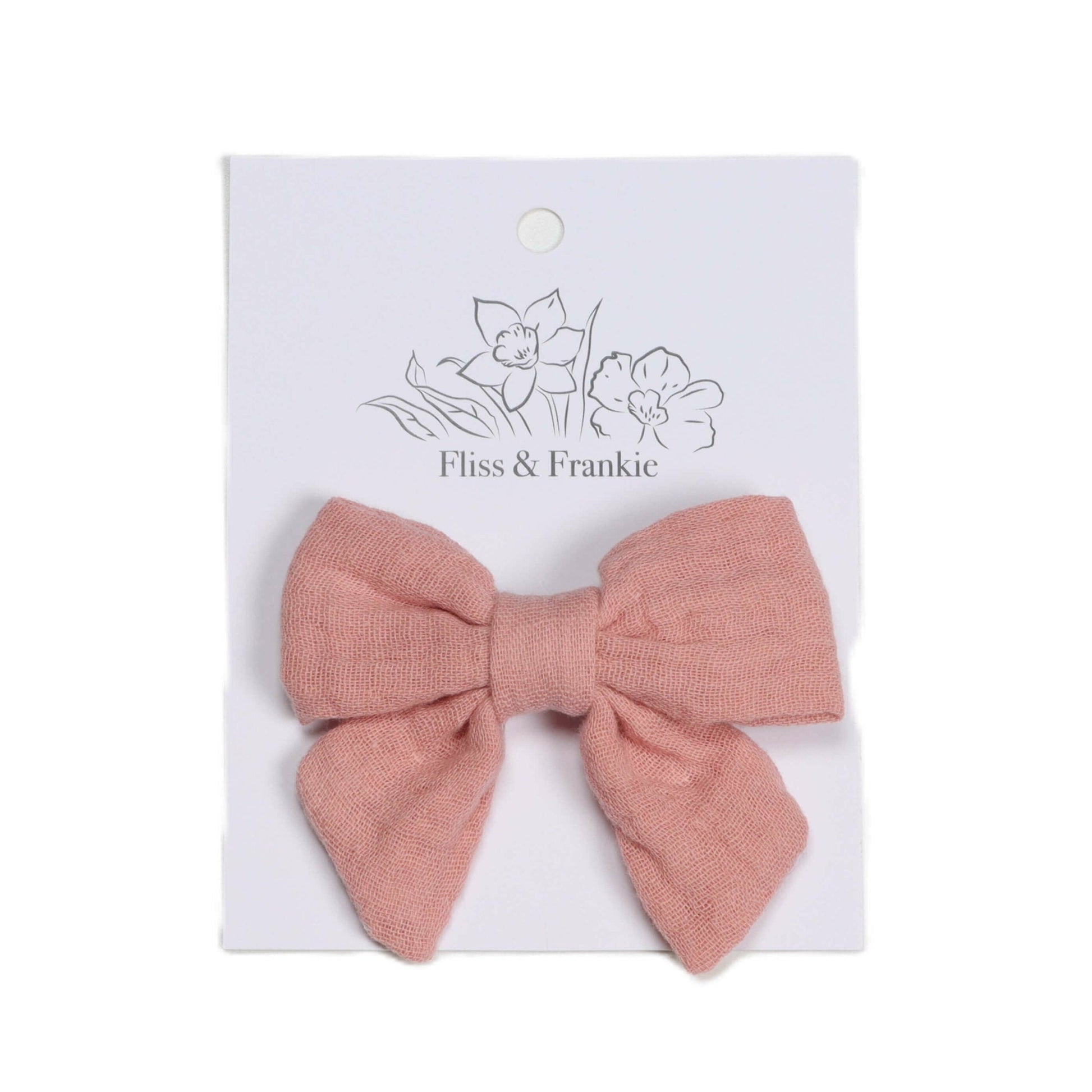 Fliss and Frankie Muslin Tie Bow Clip