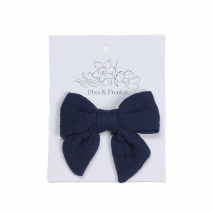 Fliss and Frankie Muslin Tie Bow Clip