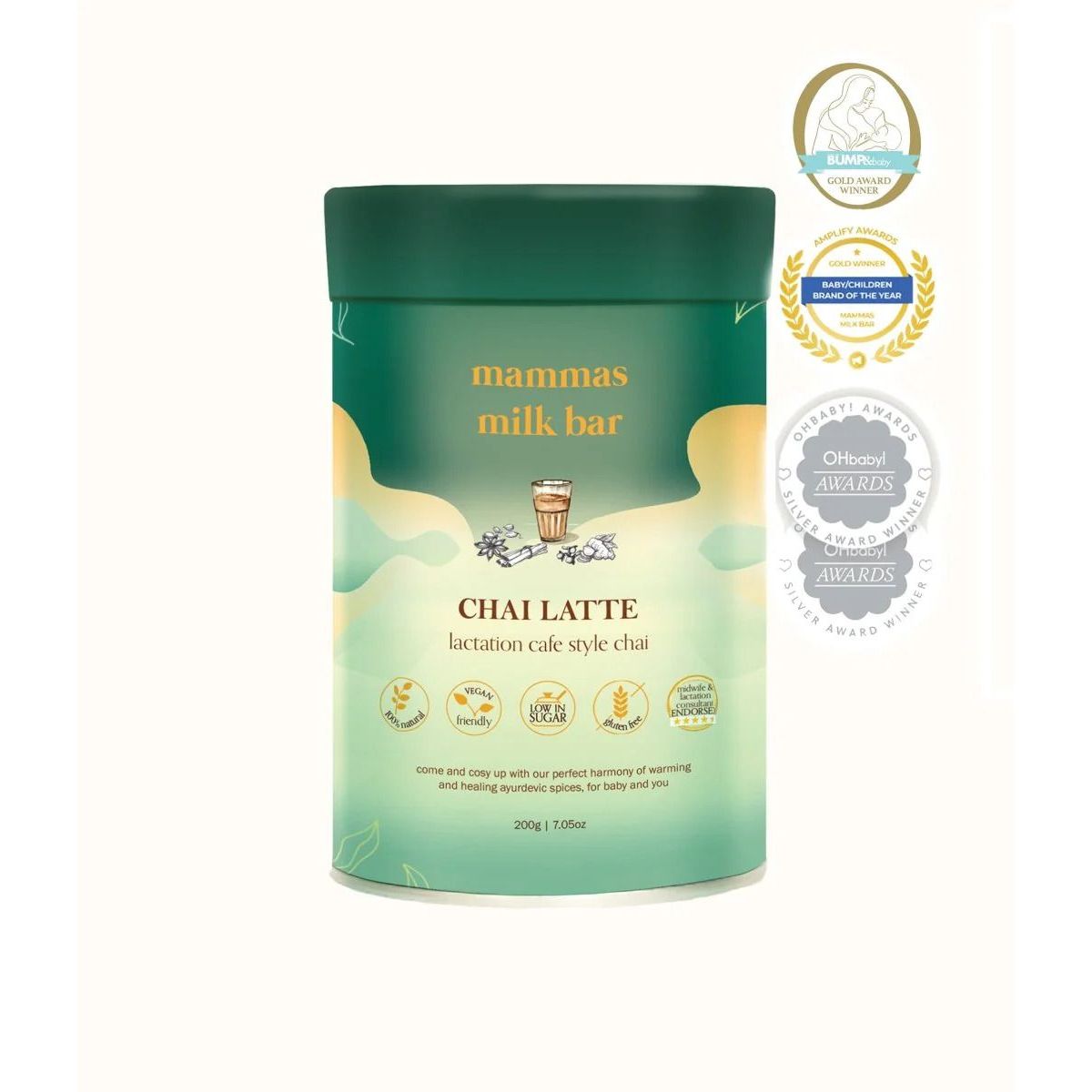 Mammas Milk Bar Chai Latte Lactation Support 200g