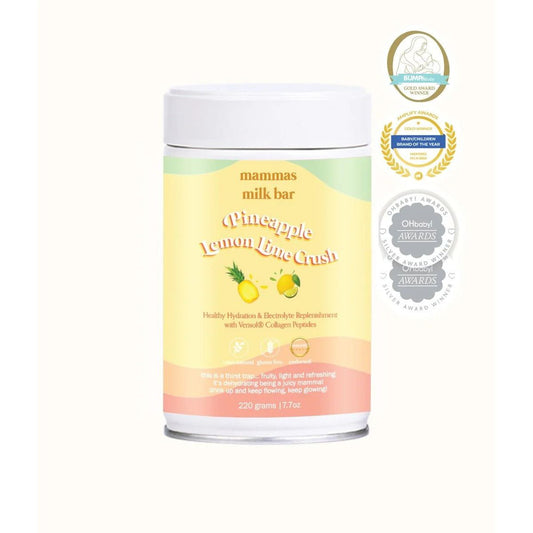 Mammas Milk Bar Pineapple Lemon & Lime Crush Hydration Electrolyte Drink 220g