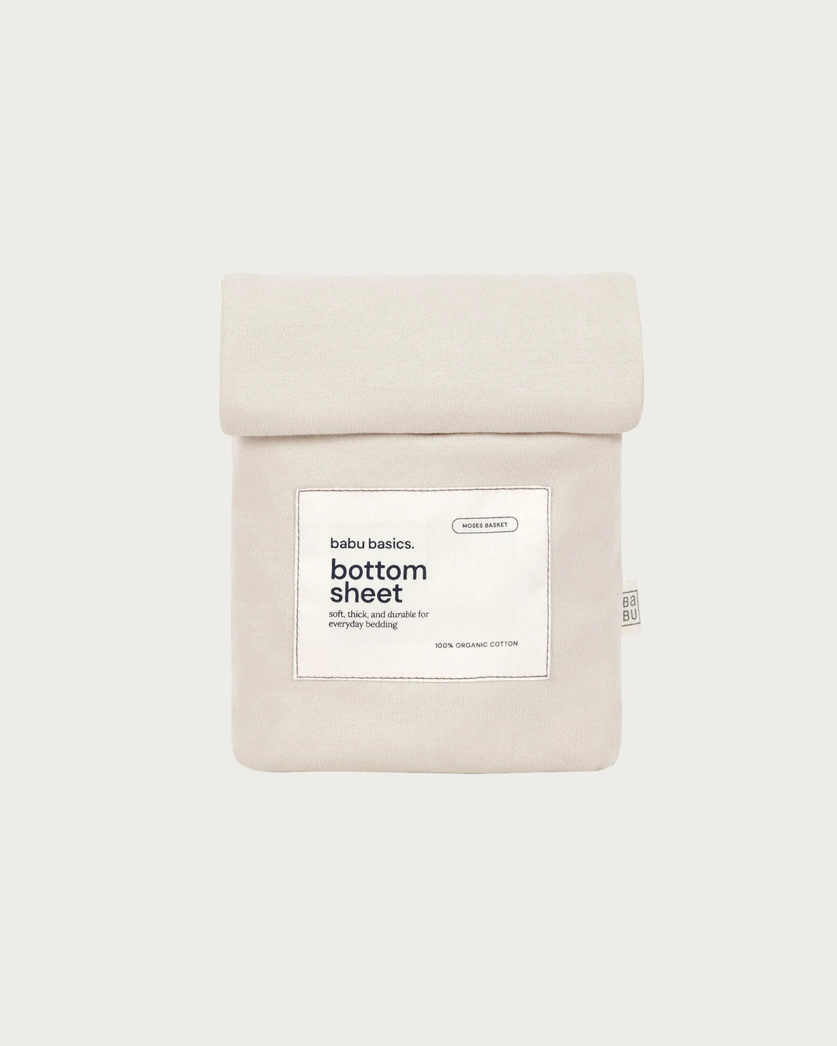 Babu Organic Cotton Moses Bassinet Fitted Sheet