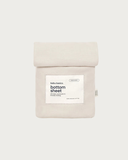 Babu Organic Cotton Moses Bassinet Fitted Sheet