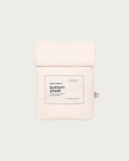 Babu Organic Cotton Moses Bassinet Fitted Sheet