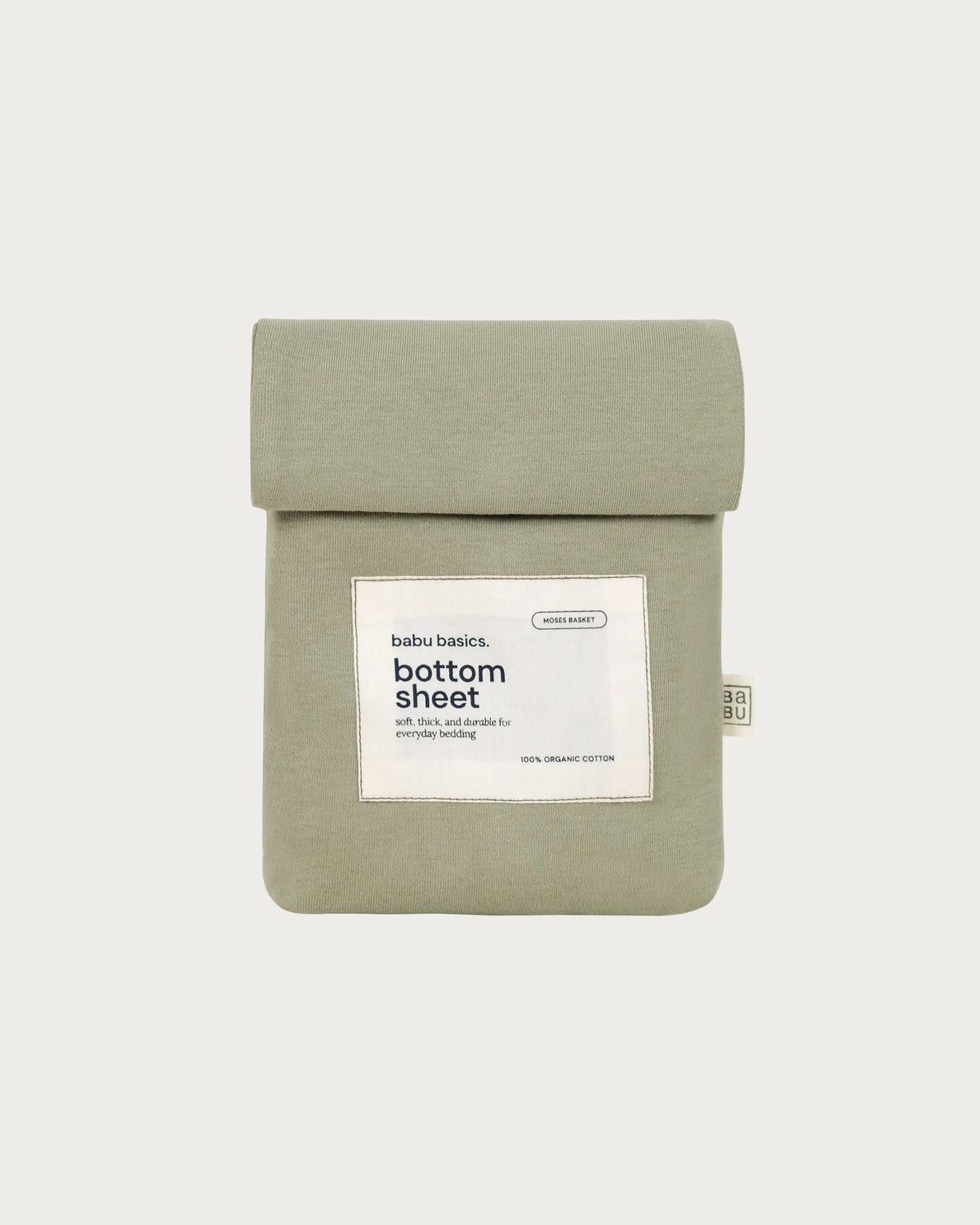 Babu Organic Cotton Moses Bassinet Fitted Sheet