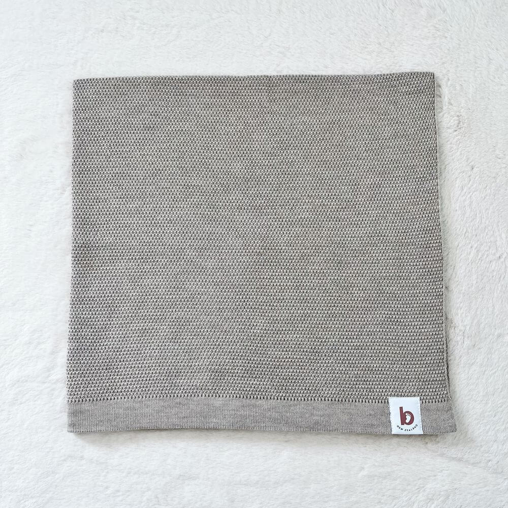Baby On The Move Moss Stitch Merino Bassinet Blanket 90 x 90 cm