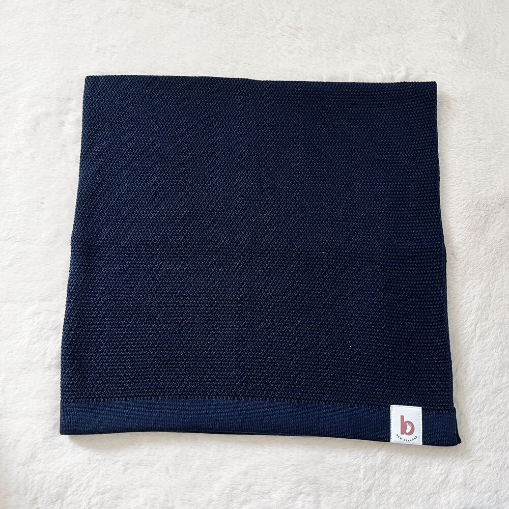 Baby On The Move Moss Stitch Merino Bassinet Blanket 90 x 90 cm