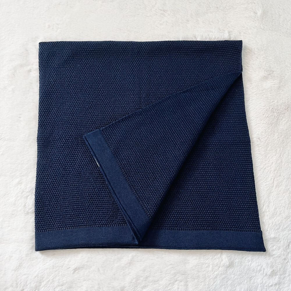 Baby On The Move Moss Stitch Merino Bassinet Blanket 90 x 90 cm