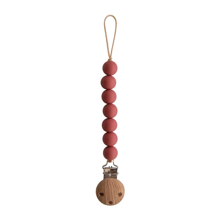 Mushie Pacifier Clip - Halo