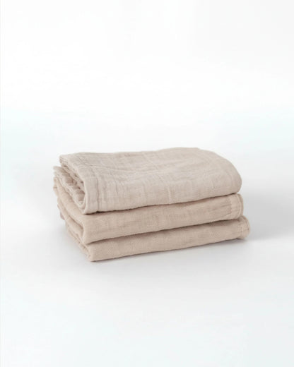 Babu Muslin Wash Cloths 3pk