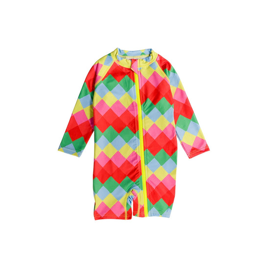 Neon by Nestling Brushed Shortie Swimmer - Diamonds