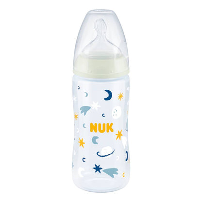 NUK First Choice Plus Night Baby Bottle with Temperature Control 300ml 6-18m