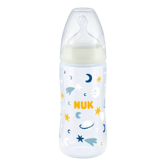 NUK First Choice Plus Night Baby Bottle with Temperature Control 300ml 6-18m