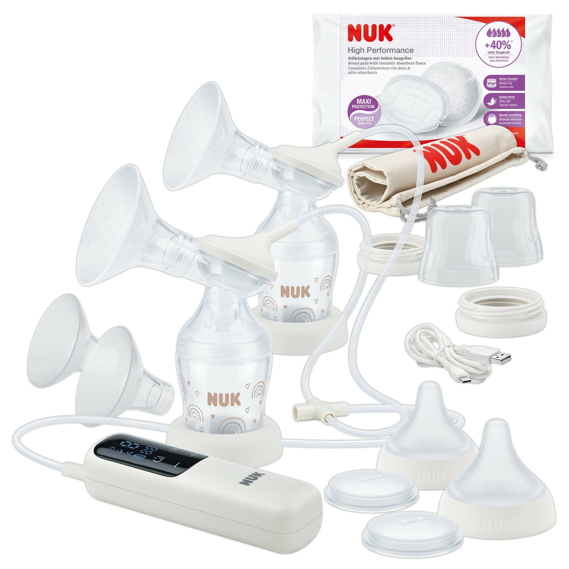 NUK Soft &amp; Easy Perfect Match Electric Double Breast Pump