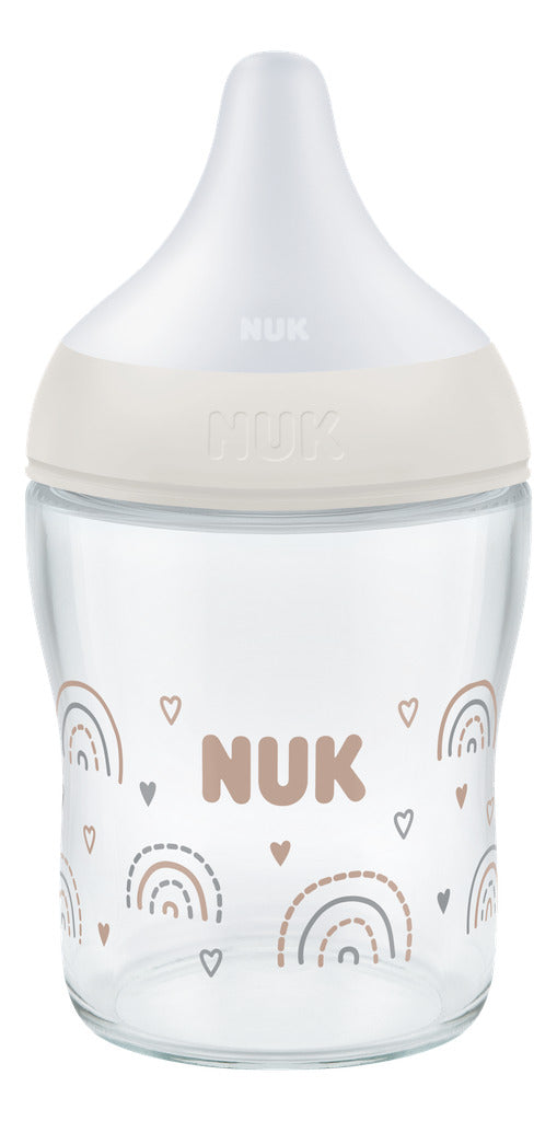 NUK Perfect Match Glass Bottle 120ml / 0+m S Teat