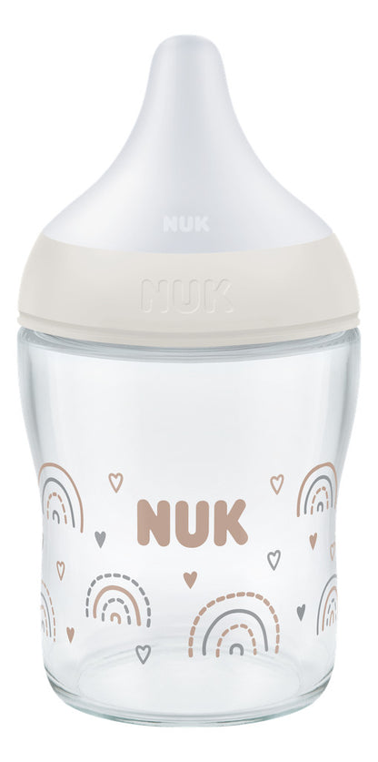 NUK Perfect Match Glass Bottle 120ml / 0+m S Teat