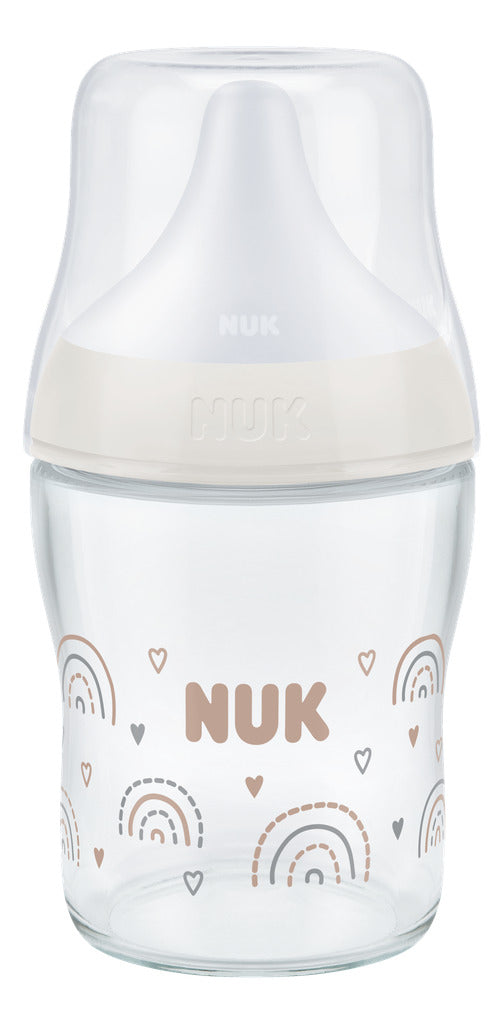 NUK Perfect Match Glass Bottle 120ml / 0+m S Teat