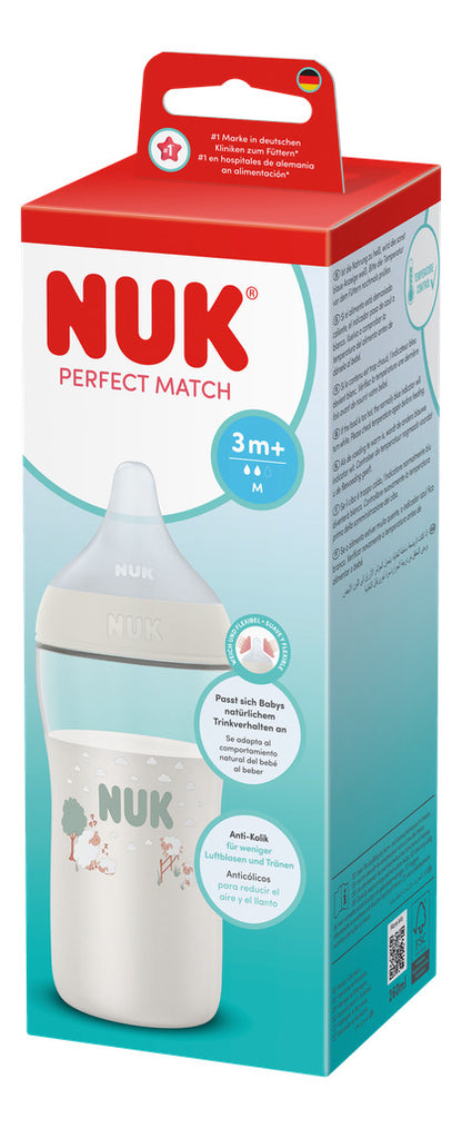 NUK Perfect Match PP Bottle 260ml / 3m+ M Teat