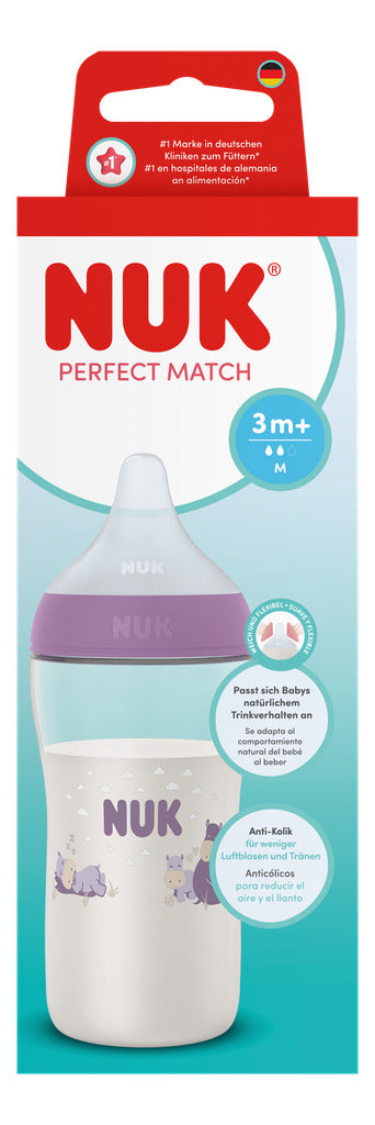 NUK Perfect Match PP Bottle 260ml / 3m+ M Teat