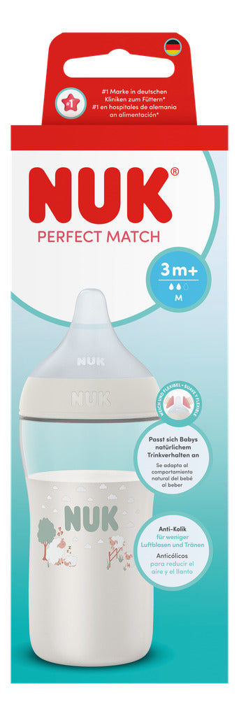 NUK Perfect Match PP Bottle 260ml / 3m+ M Teat