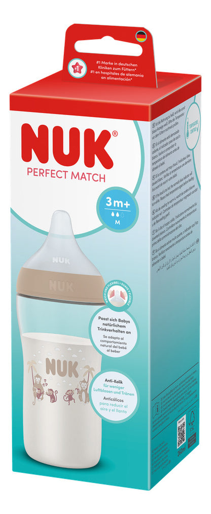 NUK Perfect Match PP Bottle 260ml / 3m+ M Teat
