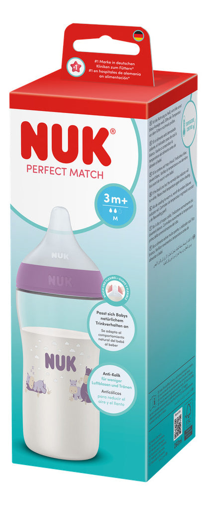 NUK Perfect Match PP Bottle 260ml / 3m+ M Teat