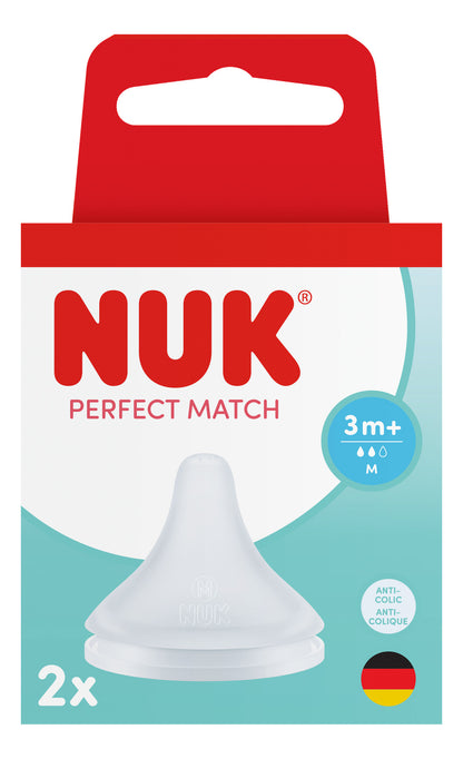 NUK Perfect Match Silicone Teats - 2pk