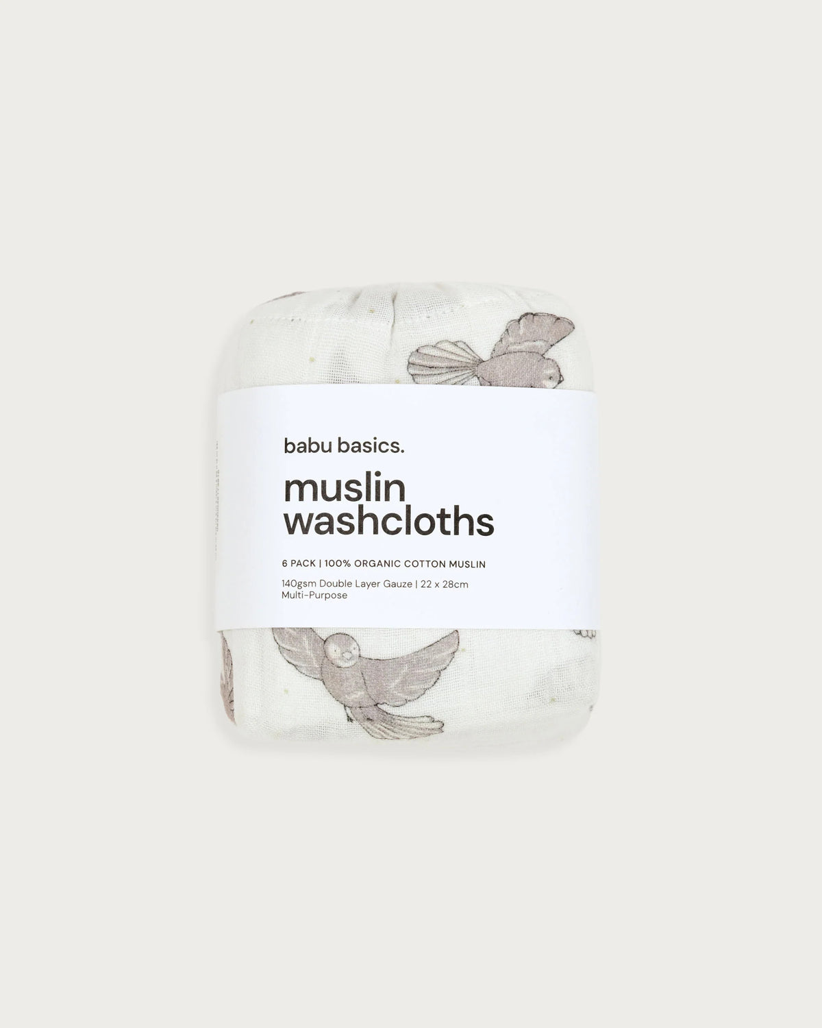 Babu Native Collection 6pk Muslin Wash Cloths