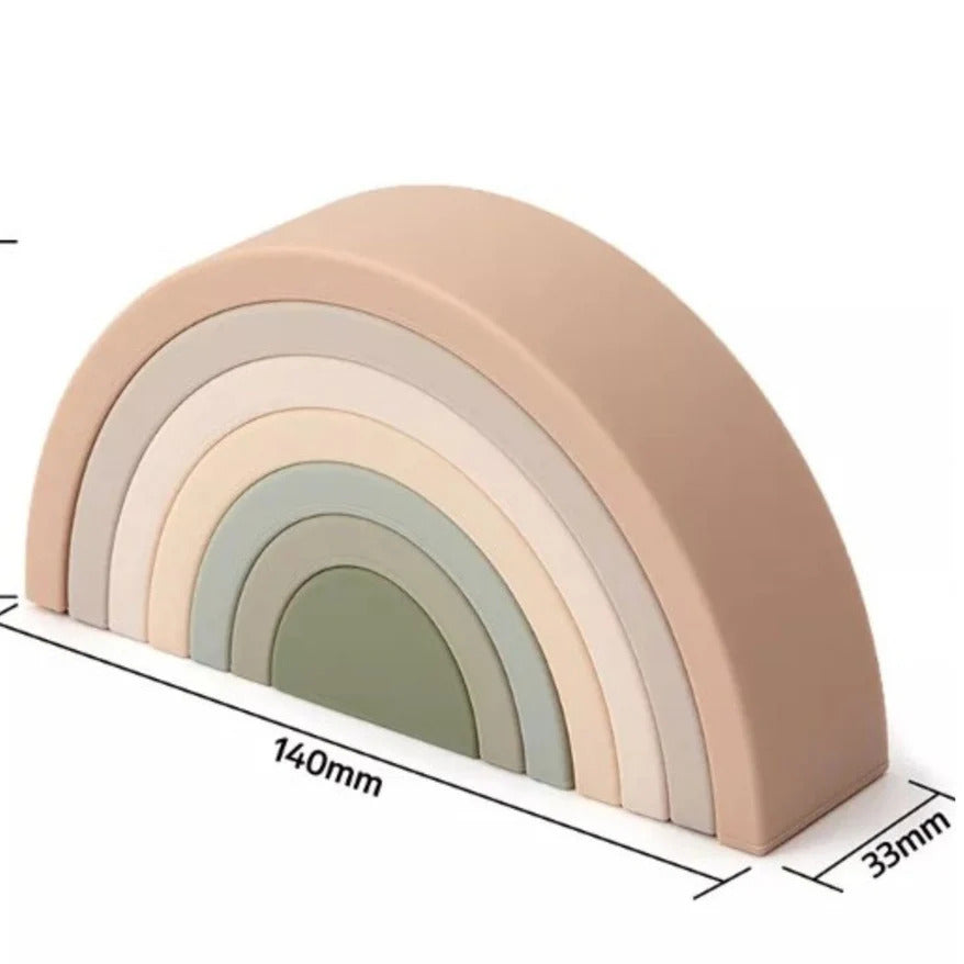 nil. Rainbow Silicone Stacker