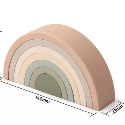 nil. Rainbow Silicone Stacker
