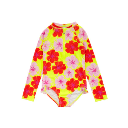 Neon by Nestling Sleeved Girls Swimsuit