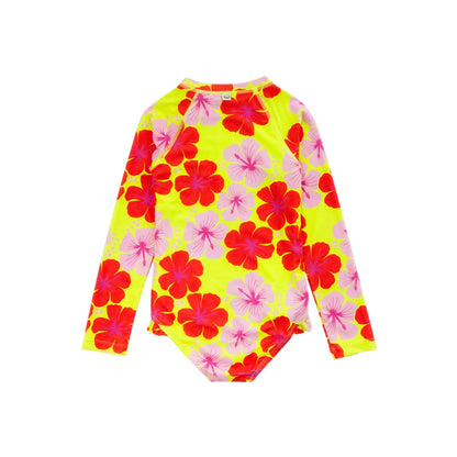 Neon by Nestling Sleeved Girls Swimsuit