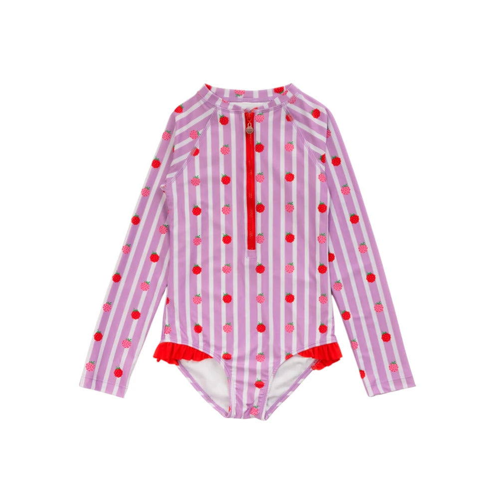 Neon by Nestling Sleeved Girls Swimsuit