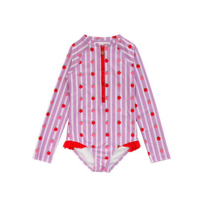 Neon by Nestling Sleeved Girls Swimsuit