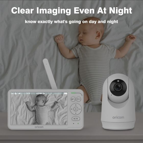 Oricom 6.0" Video Baby Monitor with Pan tilt zoom camera