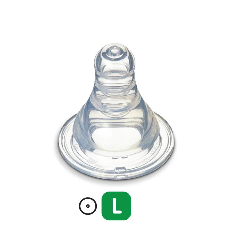 Pigeon Flexible Peristaltic Slim-Neck Teats 2pcs