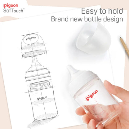 Pigeon SofTouch™ Wide Neck Bottle T-ester