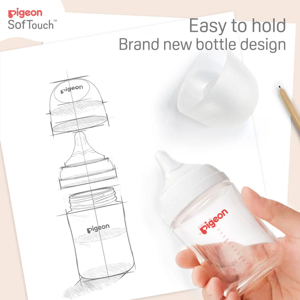 Pigeon SofTouch™ Wide Neck Bottle PP