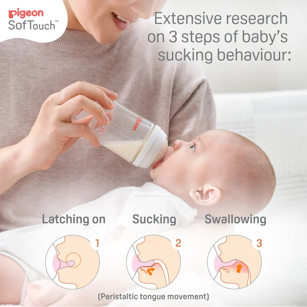 Pigeon SofTouch™ Wide Neck Bottle PP