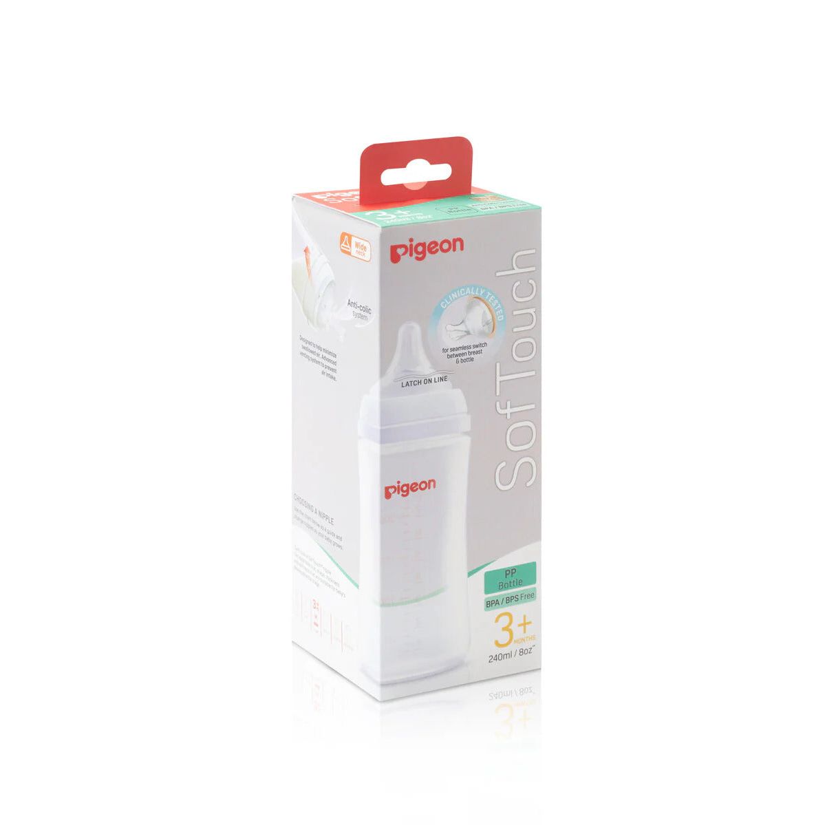 Pigeon SofTouch™ Wide Neck Bottle PP