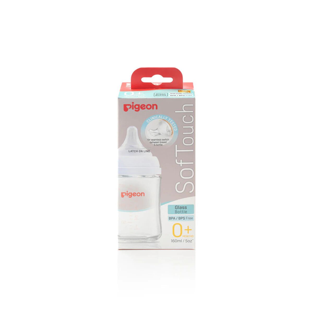 Pigeon SofTouch™ Wide Neck Bottle Glass
